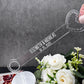 Personalized Acrylic Heart Bubble Wand – Custom Engraved Wedding Favor for Ceremony Send - Off - Embellish My Heart