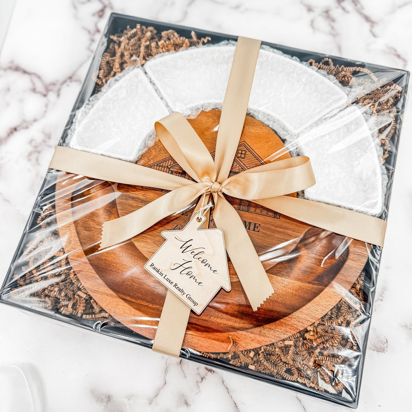 Personalized Charcuterie Cutting Board with Knives & Ramekins – Wedding Gift, Housewarming Gift, Closing Gift - Embellish My Heart