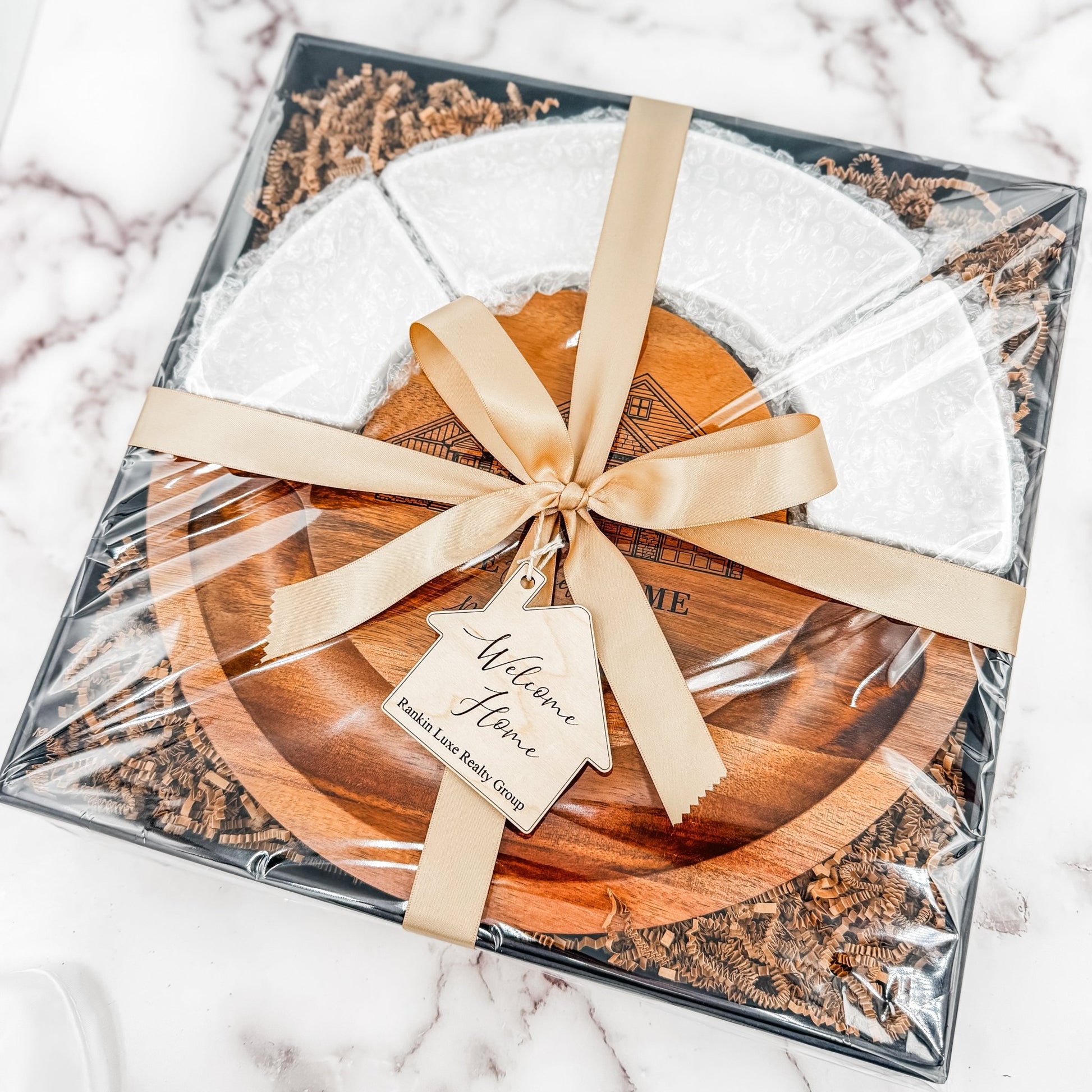 Personalized Charcuterie Cutting Board with Knives & Ramekins – Wedding Gift, Housewarming Gift, Closing Gift - Embellish My Heart