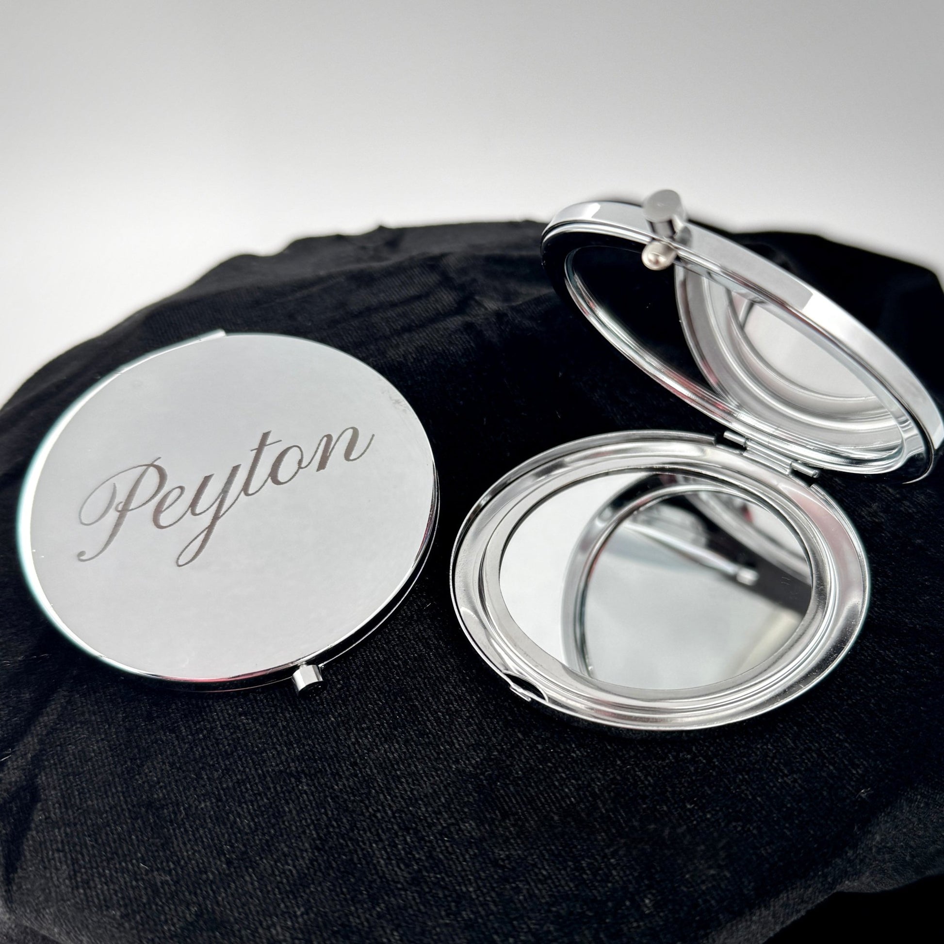 Personalized Compact Mirror | Custom Engraved Mirror | Bridesmaid Gift | Everyday Touch - Up Mirror - Embellish My Heart