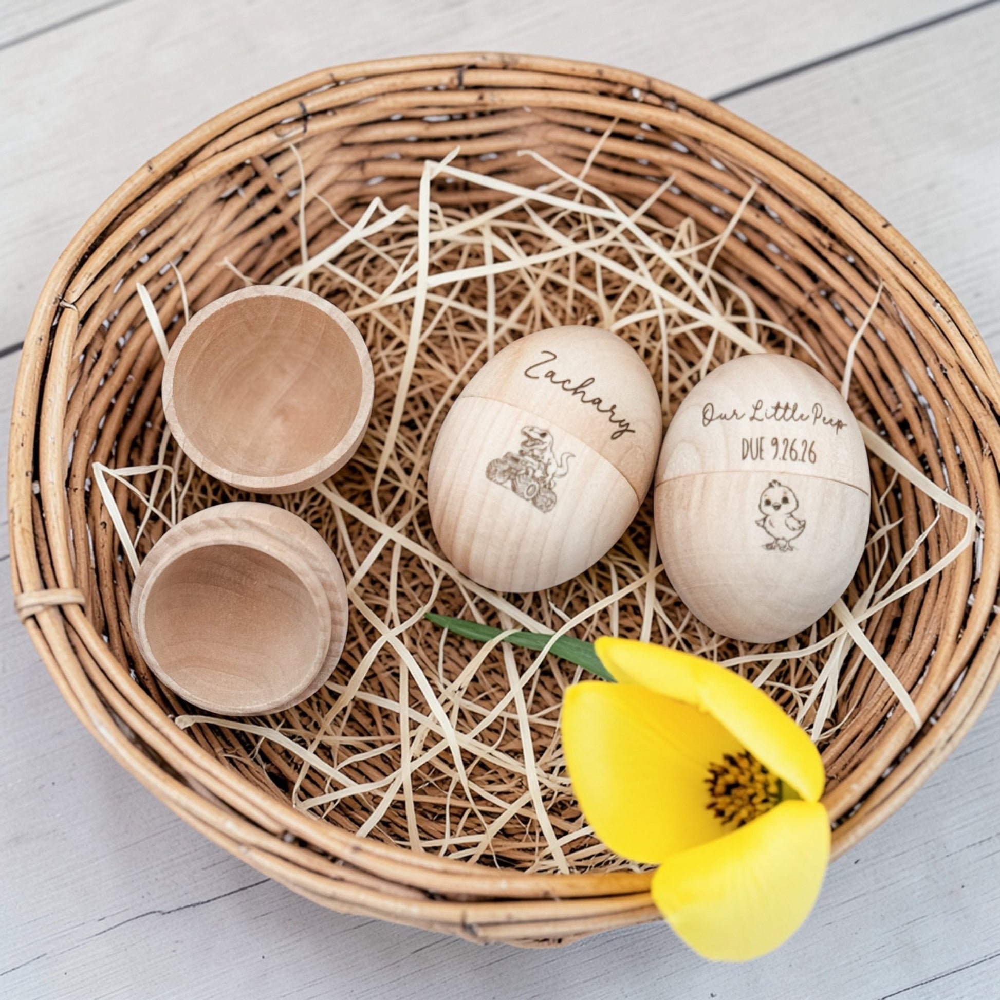 Personalized Engraved Wooden Easter Egg Keepsake - Embellish My Heart