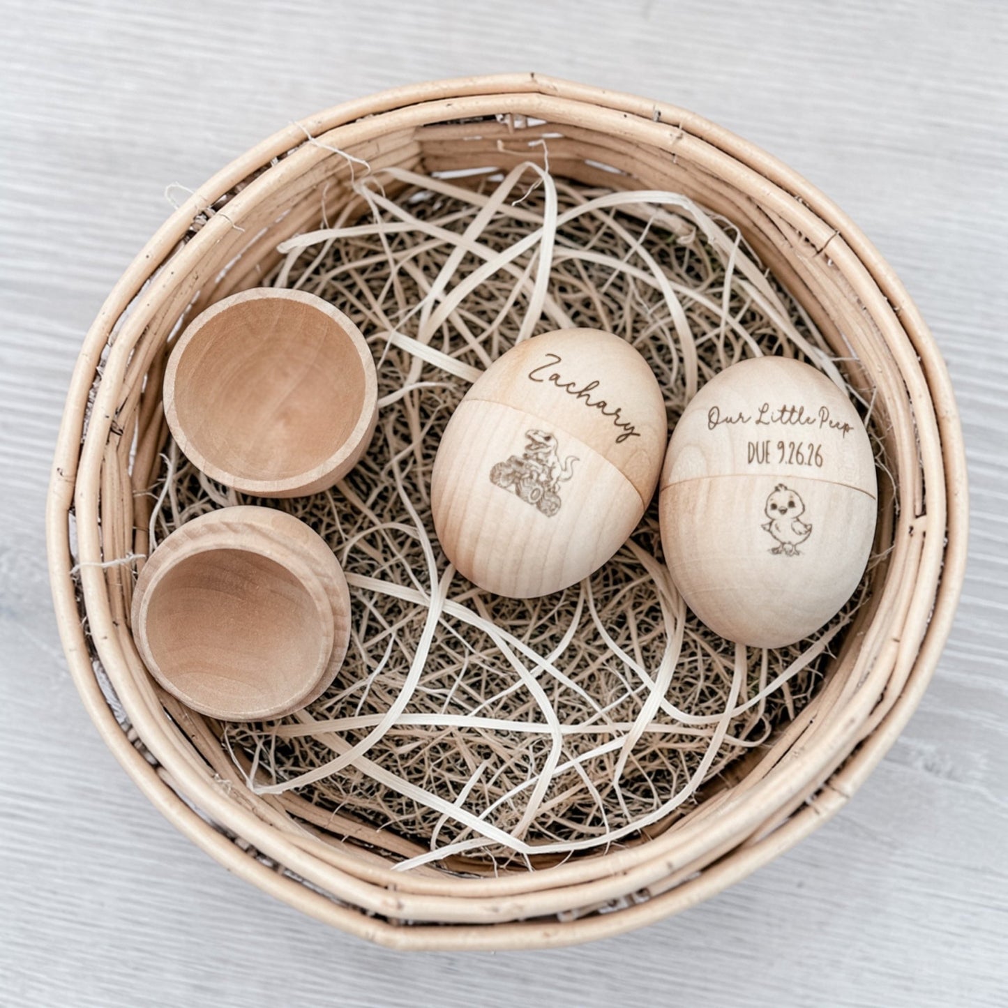 Personalized Engraved Wooden Easter Egg Keepsake - Embellish My Heart