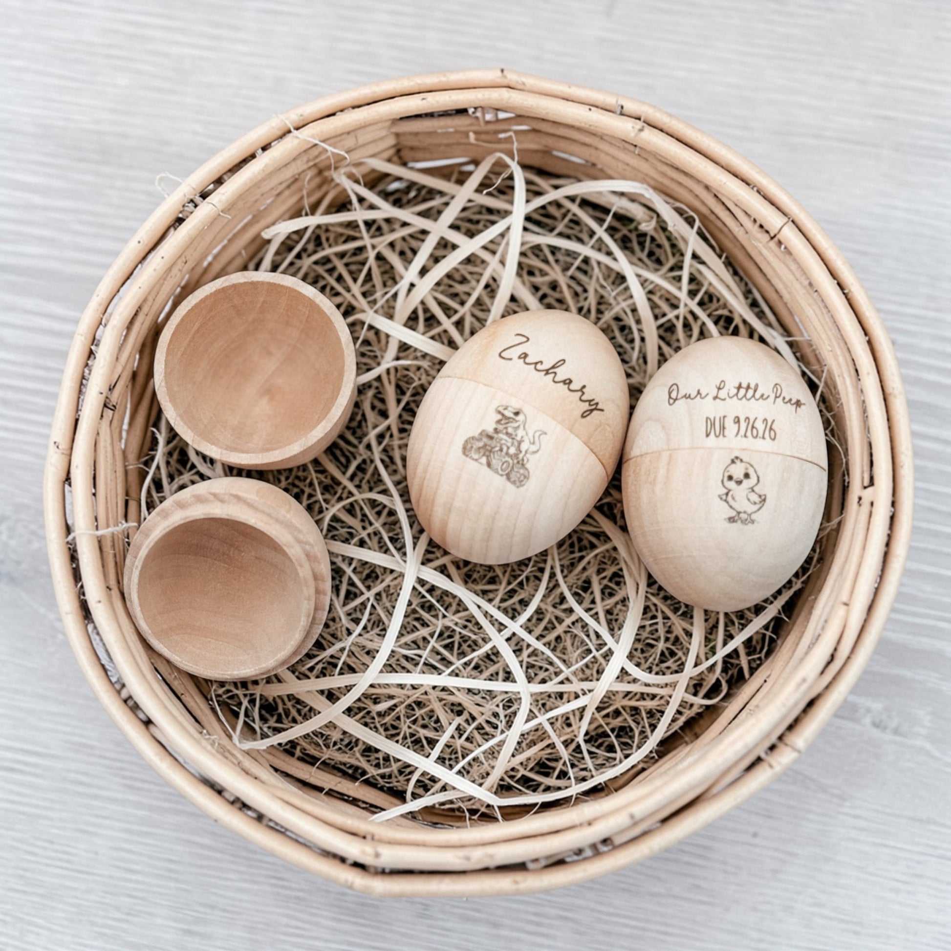 Personalized Engraved Wooden Easter Egg Keepsake - Embellish My Heart