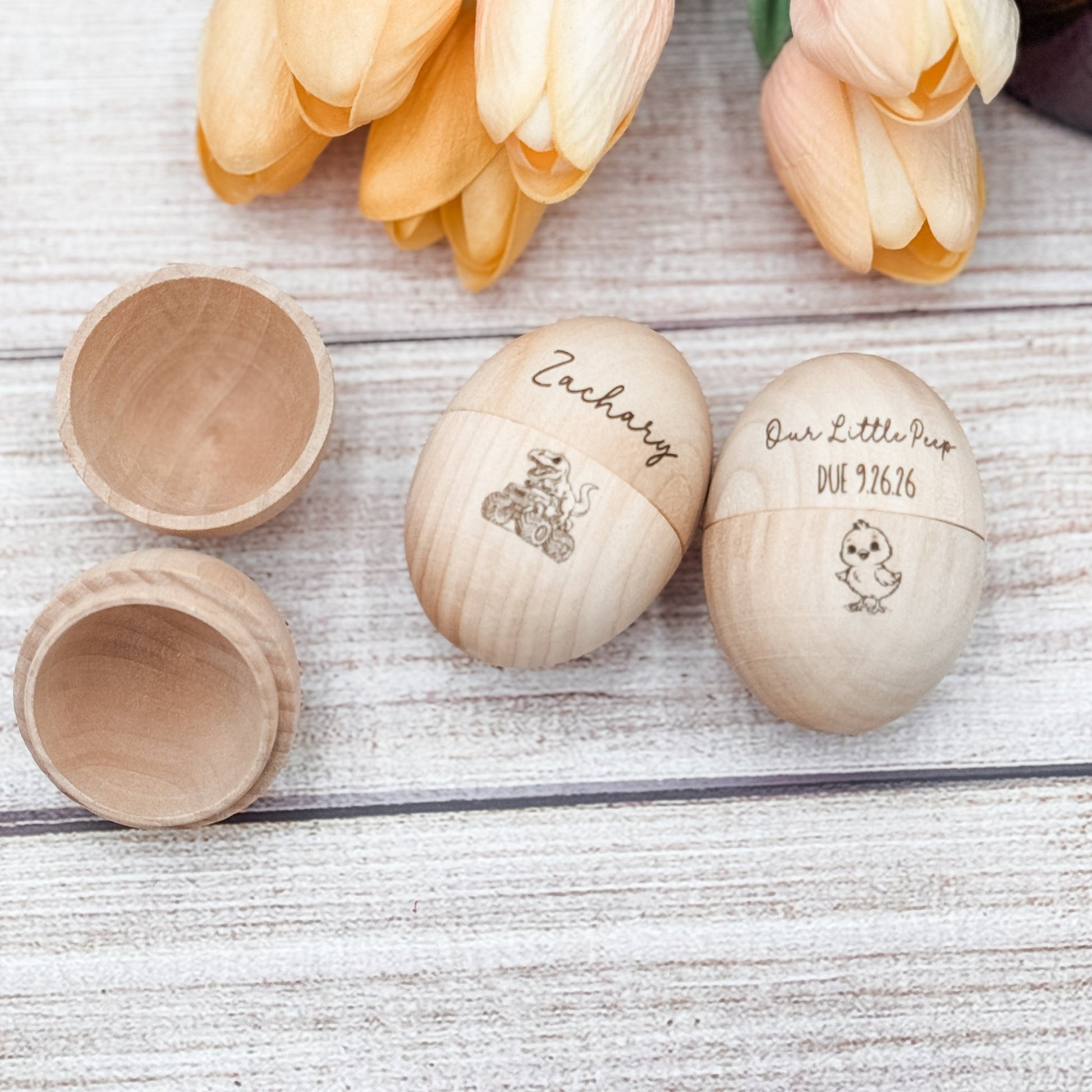 Personalized Engraved Wooden Easter Egg Keepsake - Embellish My Heart