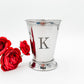 Personalized Initial Silver Cocktail Cup | Custom Engraved Gift - Embellish My Heart