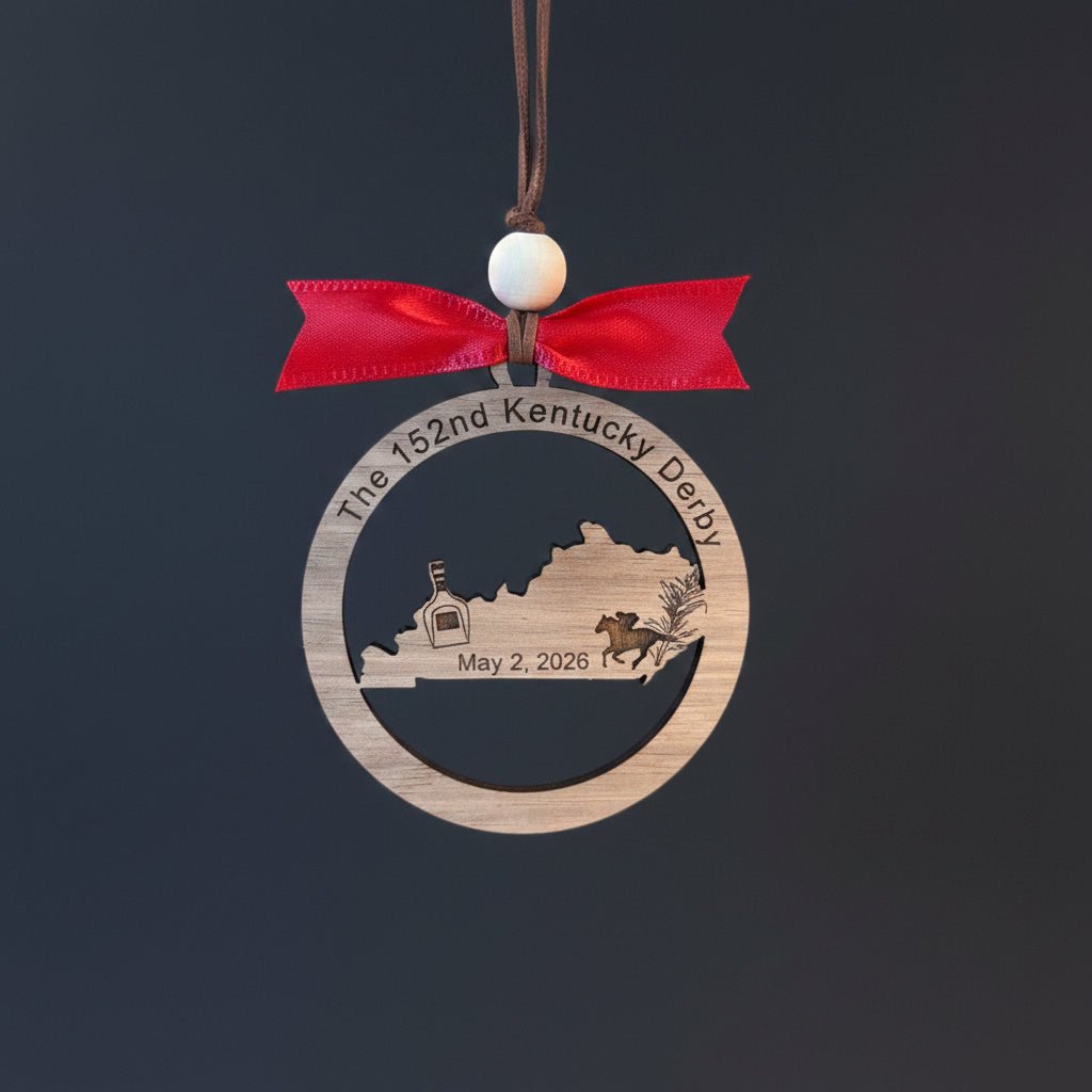 Personalized Kentucky Derby Ornament 2026 • Custom Name Derby Keepsake • Louisville Event Gift • Horse Racing Souvenir • Derby Party Favor - Embellish My Heart
