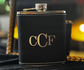 Personalized Leatherette Flask for Groomsmen Custom Engraved Wedding Party Gift - Embellish My Heart
