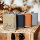 Personalized Leatherette Flask for Groomsmen Custom Engraved Wedding Party Gift - Embellish My Heart