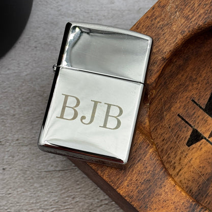 Personalized Lighter | Custom Engraved Lighter | Personalized Everyday Essential | Chrome Zippo Lighter - Embellish My Heart