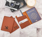 Personalized Passport Holder | Custom Travel Wallet with Initials | Travel Gift for Couples, Honeymoon, Client Gifts & Travel Agents - Embellish My Heart