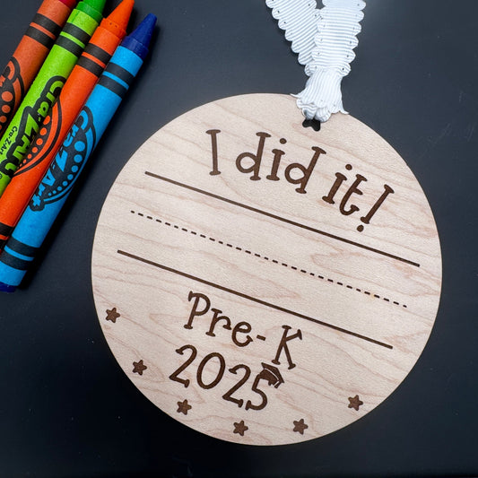 Personalized Preschool & Kindergarten Graduation Keepsake Ornaments - Customizable with School Name or Logo - Embellish My Heart