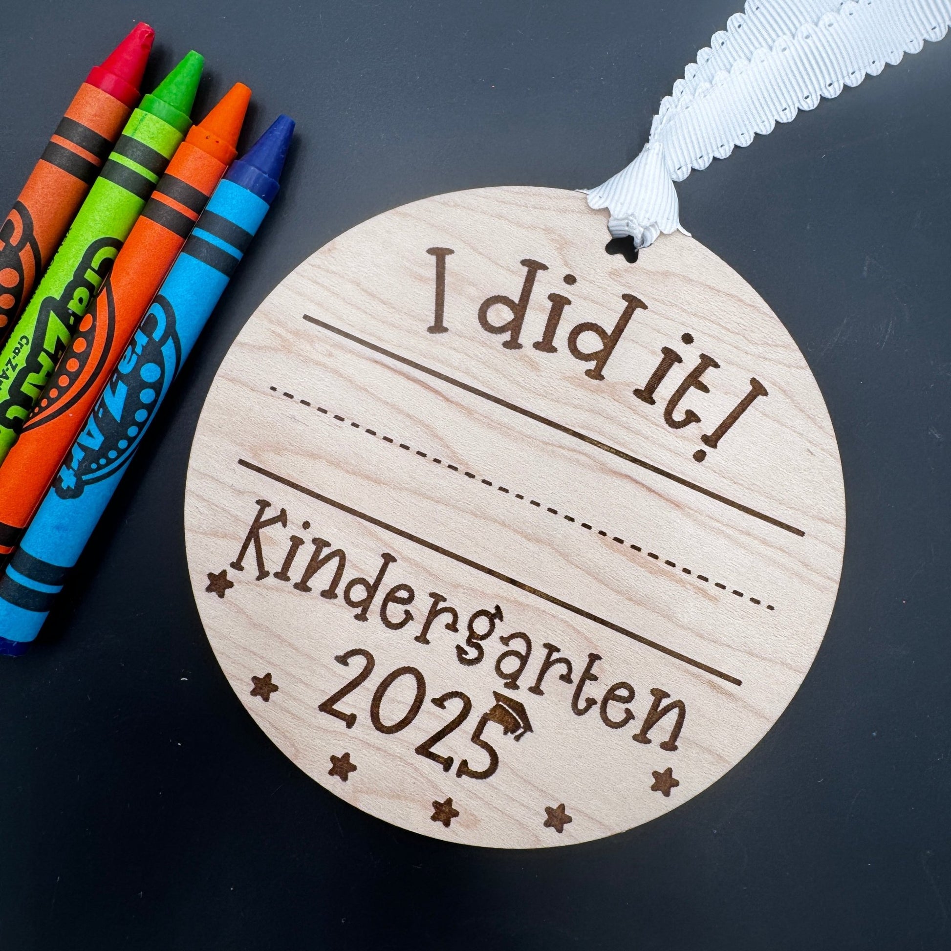 Personalized Preschool & Kindergarten Graduation Keepsake Ornaments - Customizable with School Name or Logo - Embellish My Heart