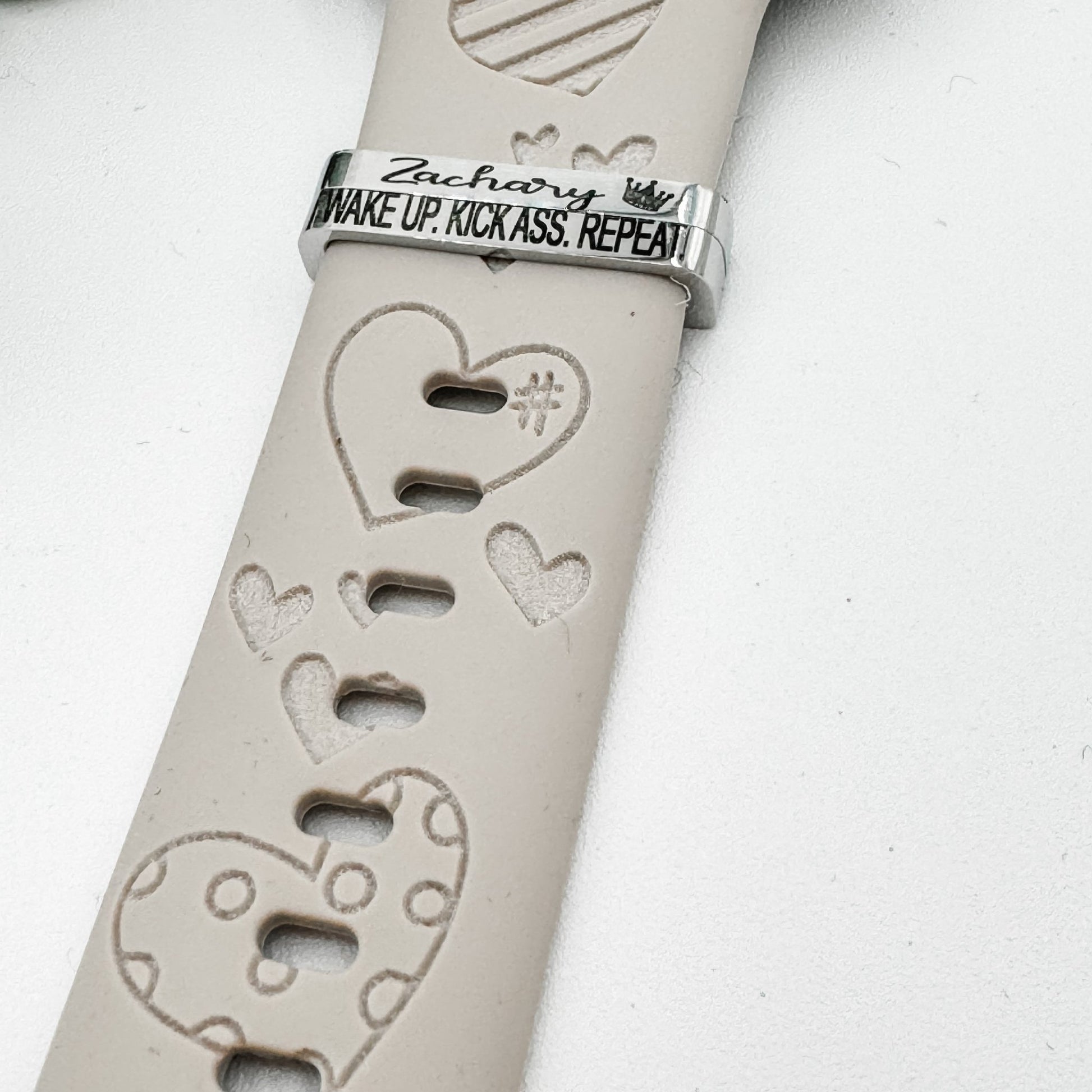 Personalized Silicone Watch Band for Apple Watch | Medical Alert ID - Embellish My Heart