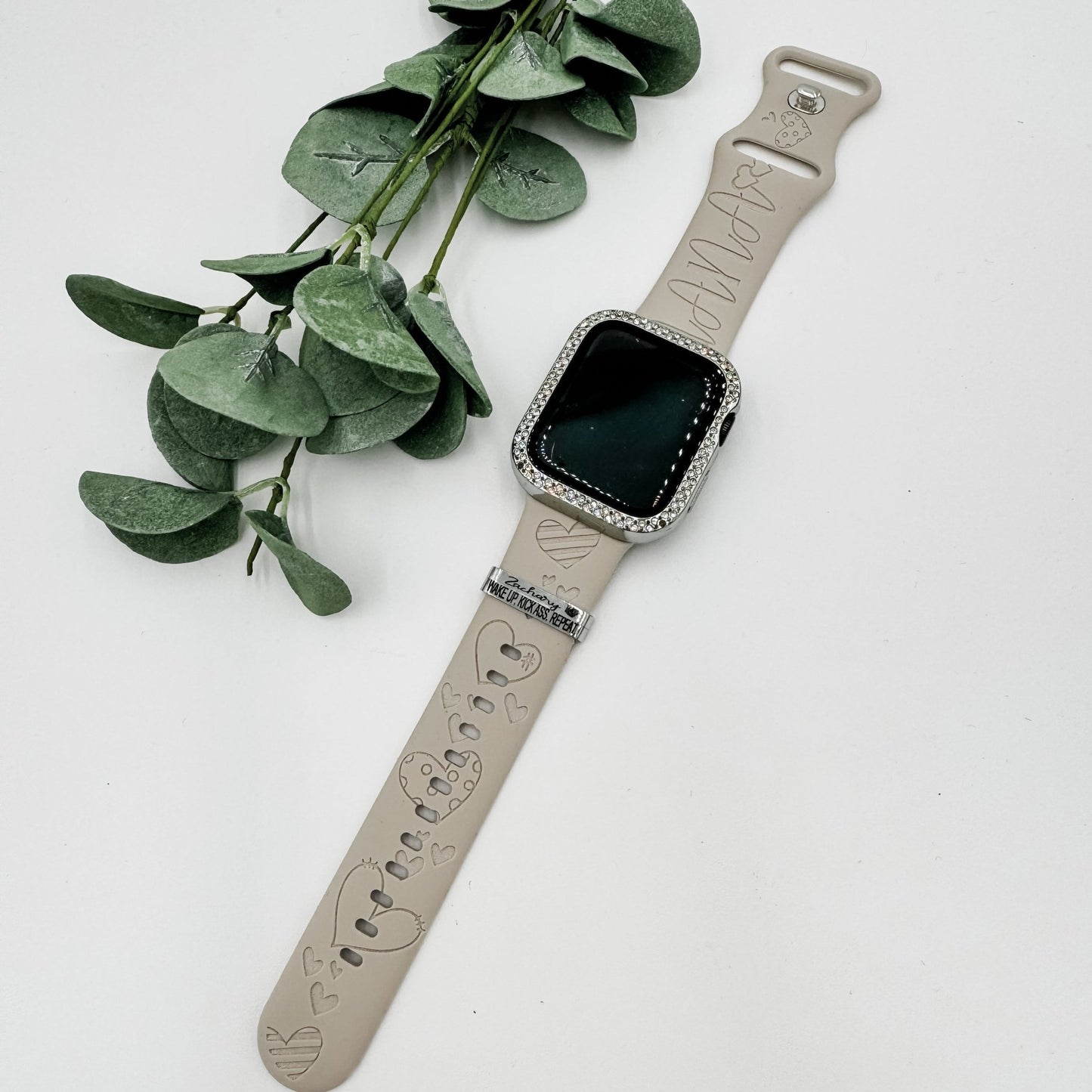 Personalized Silicone Watch Band for Apple Watch | Medical Alert ID - Embellish My Heart