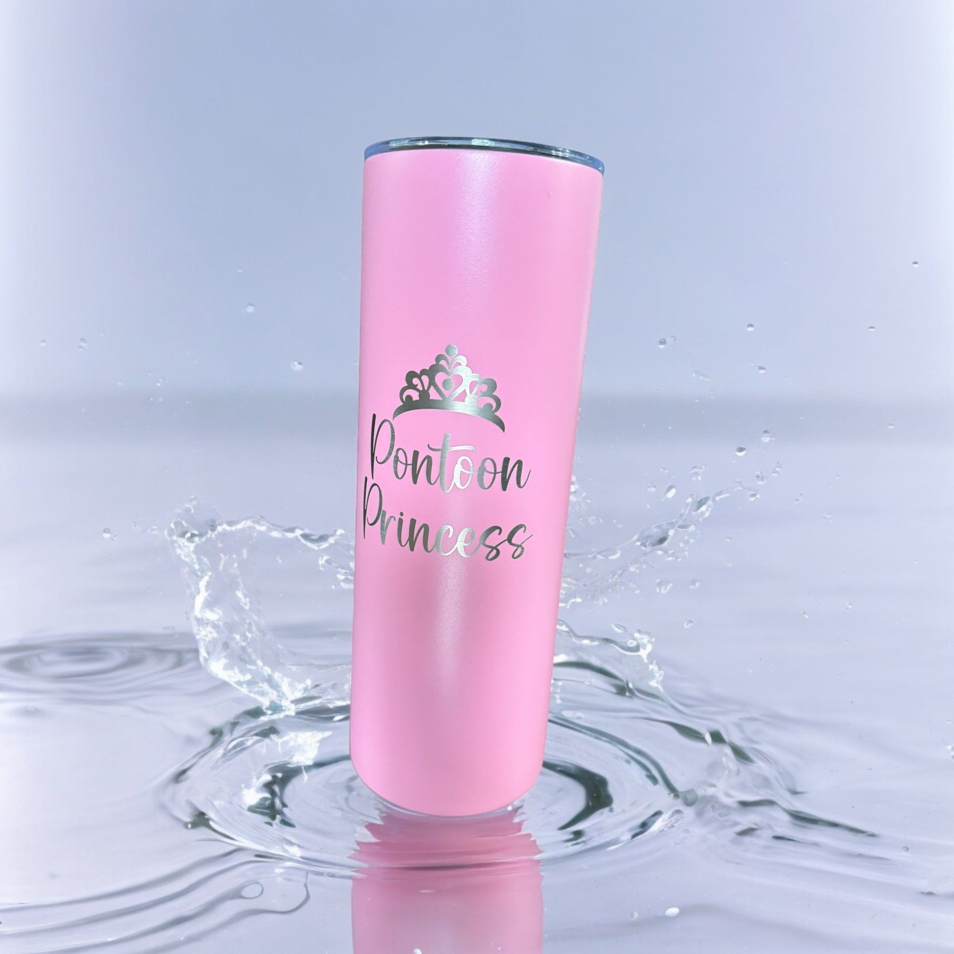 Pontoon Princess Slim Tumbler Cup - Embellish My Heart