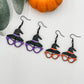 Shady Witch Hat with glasses earrings (Medium) - Embellish My Heart