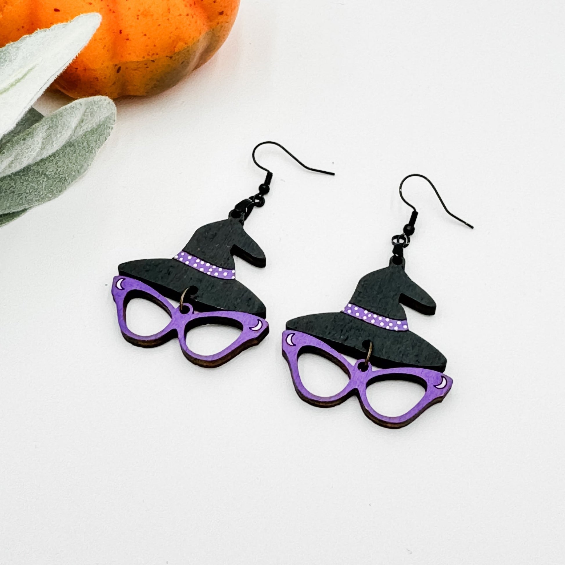 Shady Witch Hat with glasses earrings (Medium) - Embellish My Heart