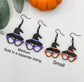 Shady Witch Hat with glasses earrings (Small) - Embellish My Heart