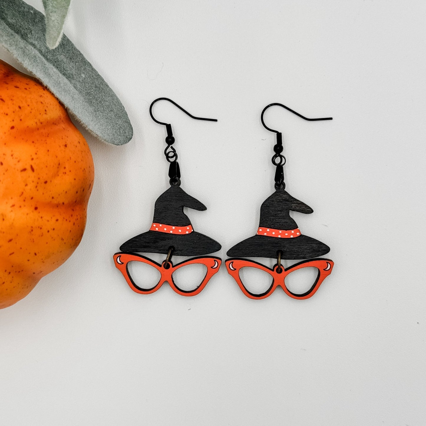 Shady Witch Hat with glasses earrings (Small) - Embellish My Heart