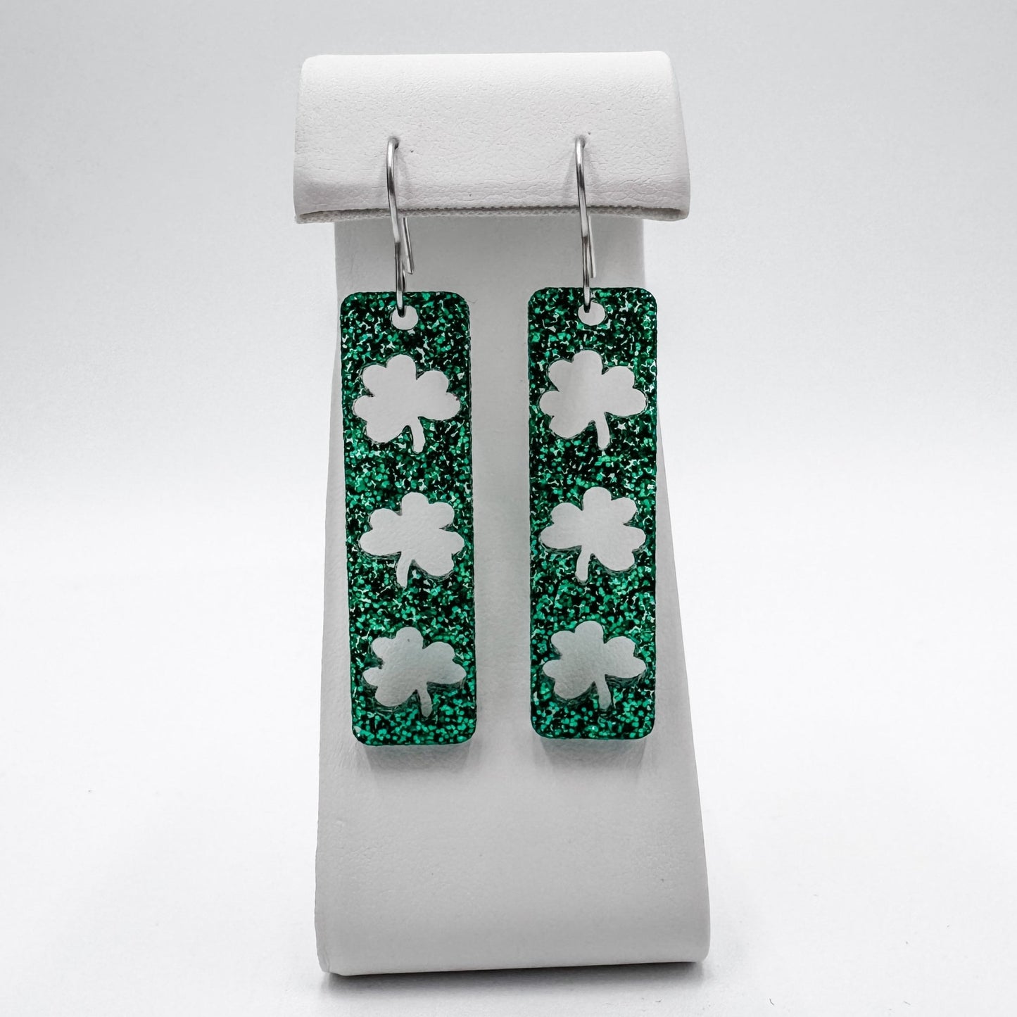 Shamrock Bar St. Patrick's Day Dangle Earrings - Embellish My Heart