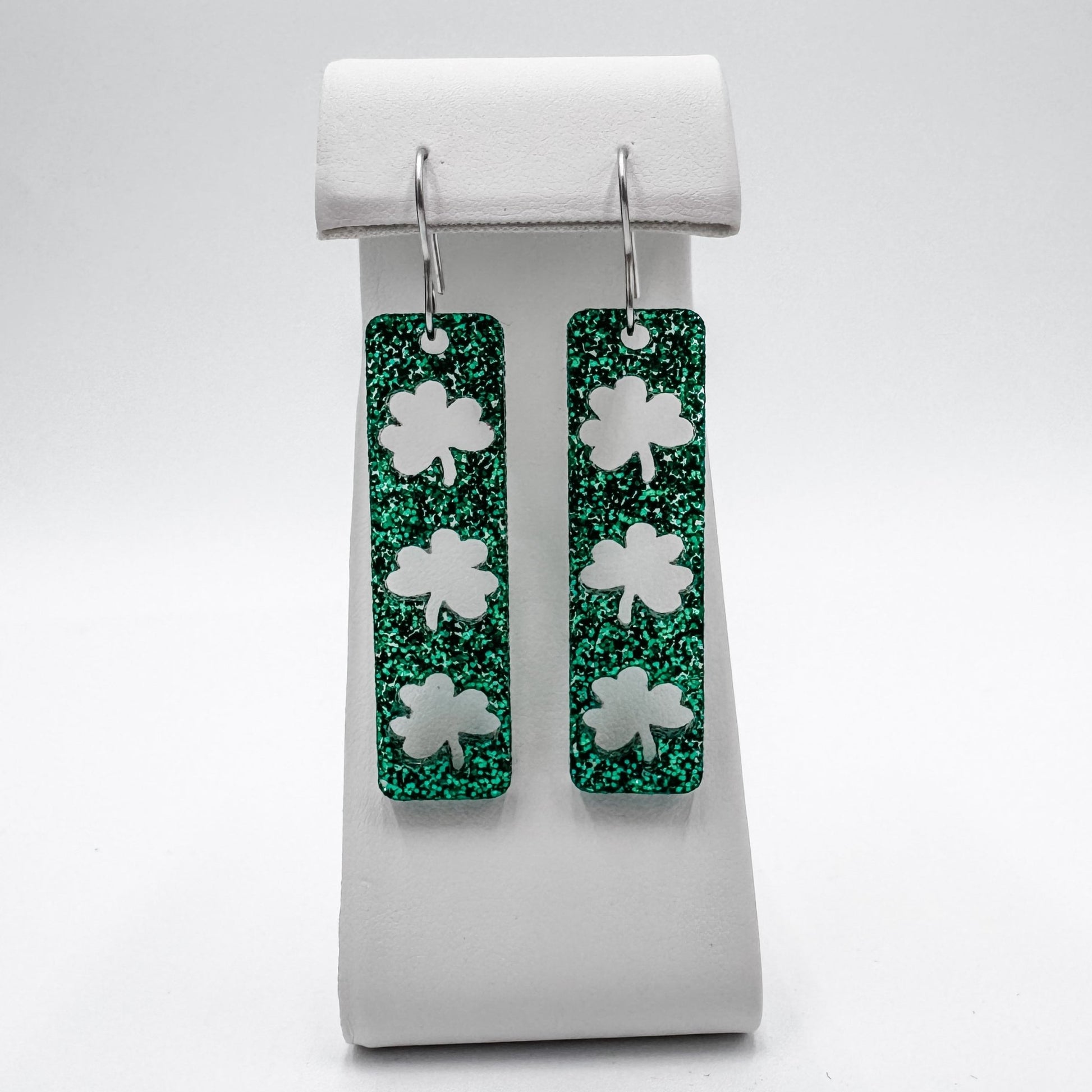 Shamrock Bar St. Patrick's Day Dangle Earrings - Embellish My Heart