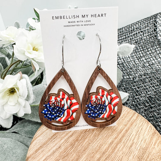 Timber Blossom Dangle Earrings - Embellish My Heart