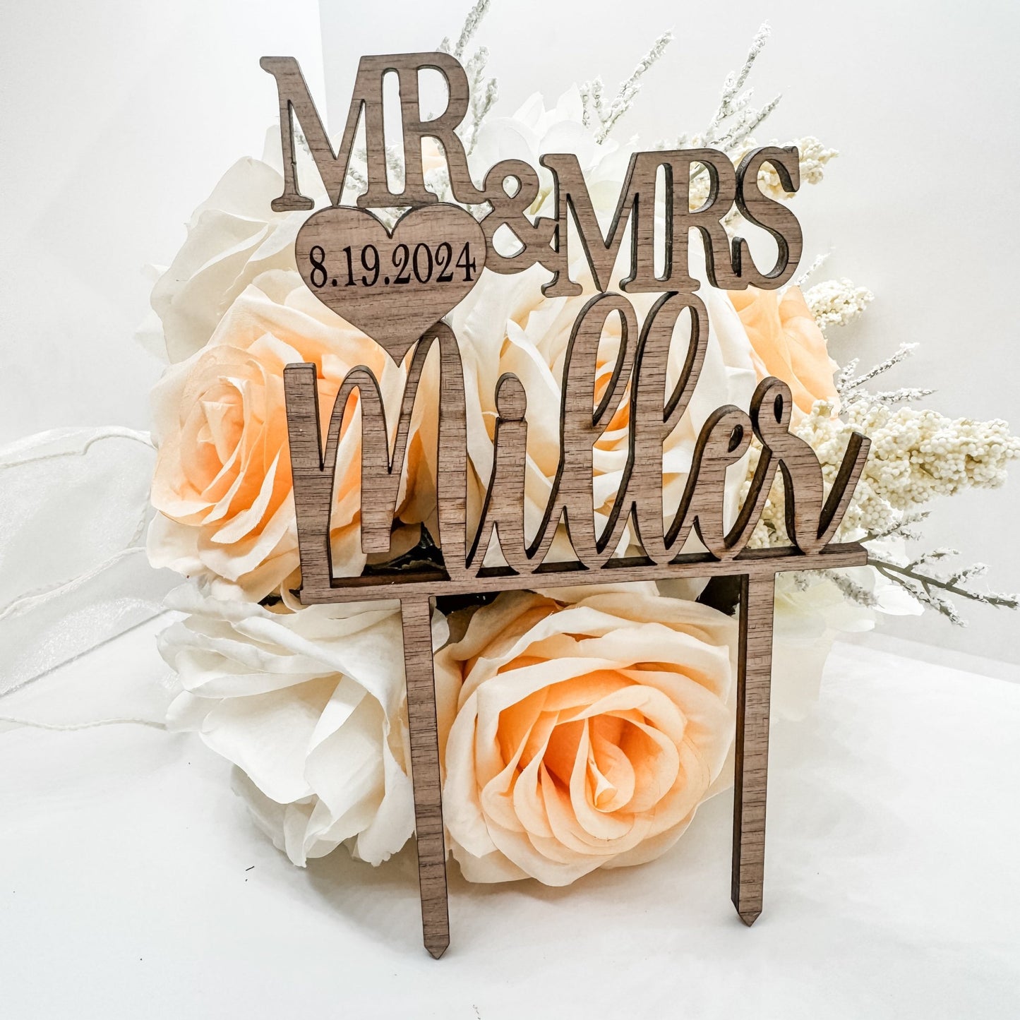 Wedding Cake Topper, Birthday, Anniversary, Graduation, Retirement, Cake Topper - Embellish My Heart