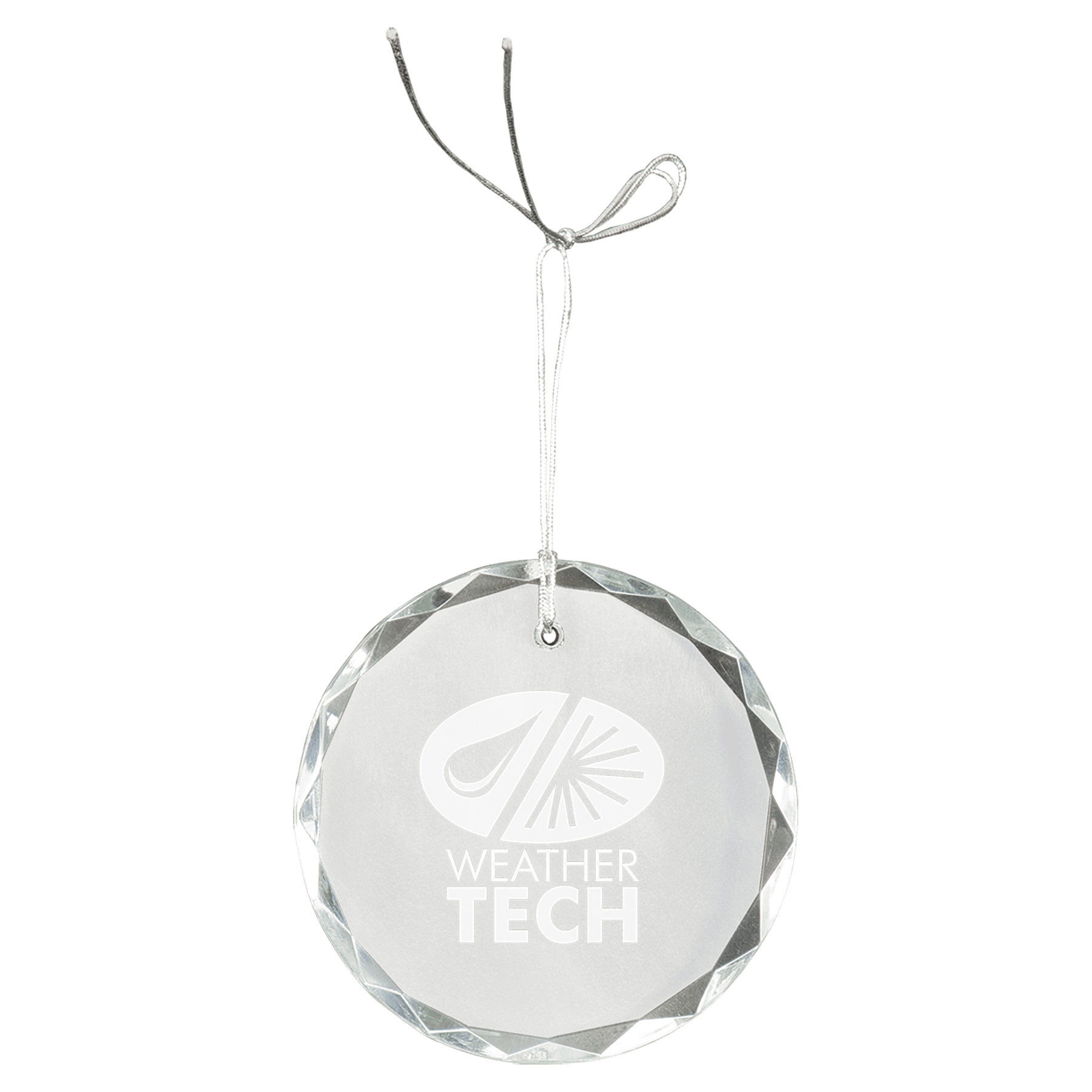 Wholesale Custom Crystal Round Faceted Ornament – 3" - Embellish My Heart