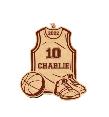 Basketball Personalized Christmas Ornament - Embellish My Heart