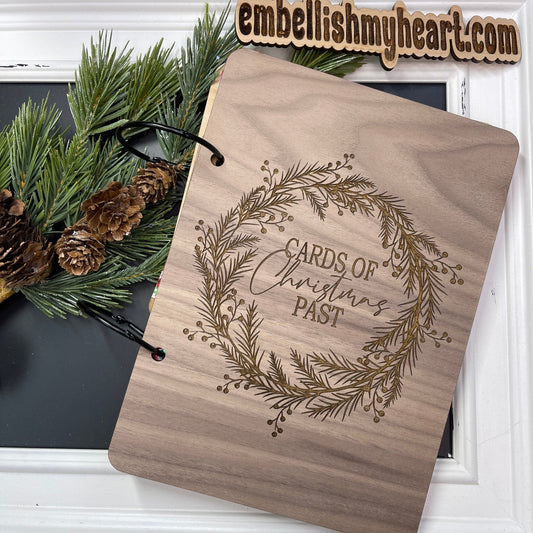 Christmas Card Keeper, Christmas Card Holder, Christmas Card Keepsake, Christmas Card Booklet, Card Organizer, Cards of Christmas Pa - Embellish My Heart