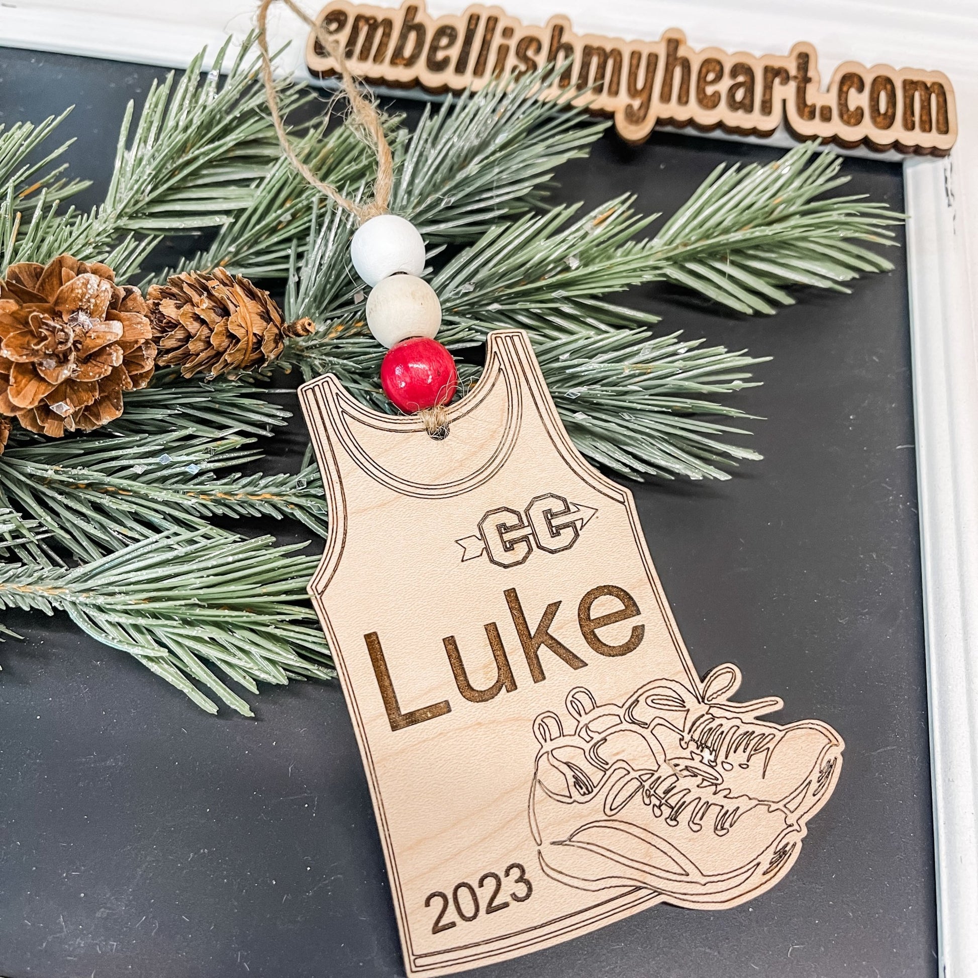 Cross Country Personalized Christmas Ornament - Embellish My Heart
