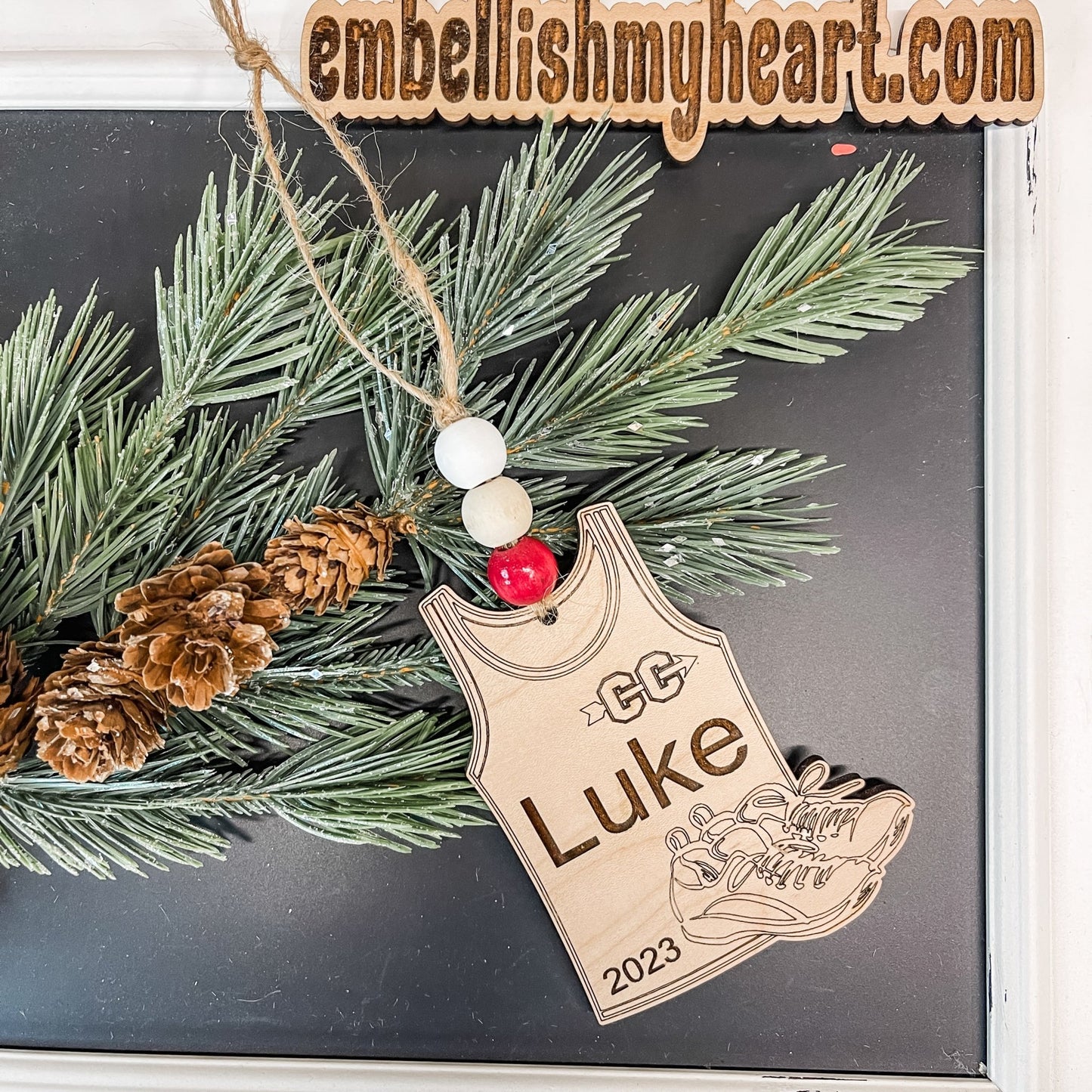 Cross Country Personalized Christmas Ornament - Embellish My Heart