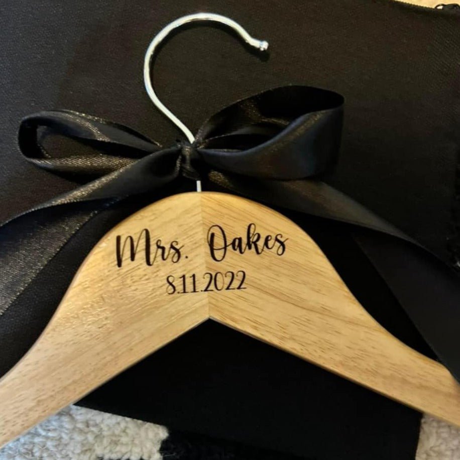 Custom Engraved Bridal Party Hangers - Embellish My Heart
