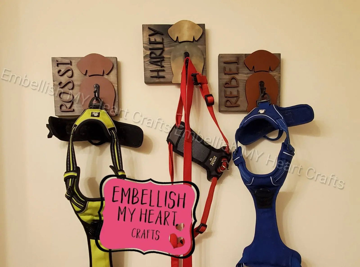 Dog leash holder - Embellish My Heart Crafts