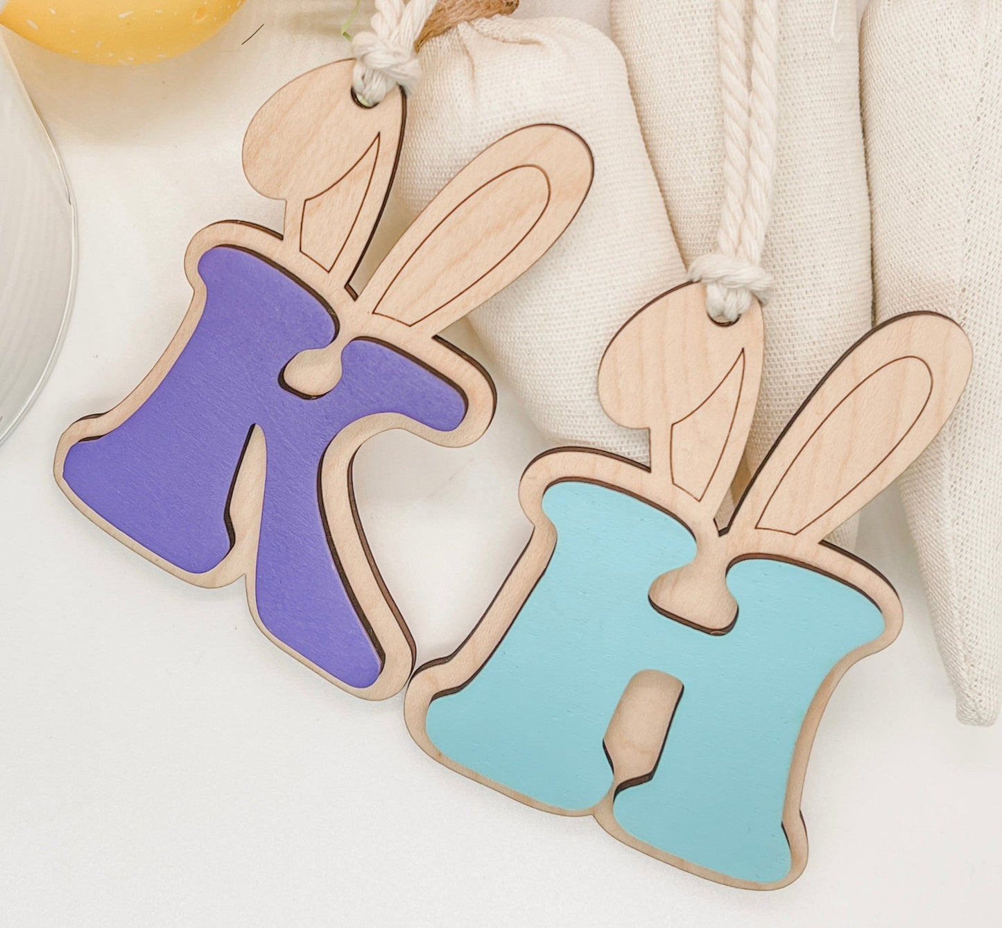 Easter Basket Tags, Name Tag, Easter, Kids, Easter, Basket Tags, Carrot, Rabbit Ears, Basket Charm - Embellish My Heart