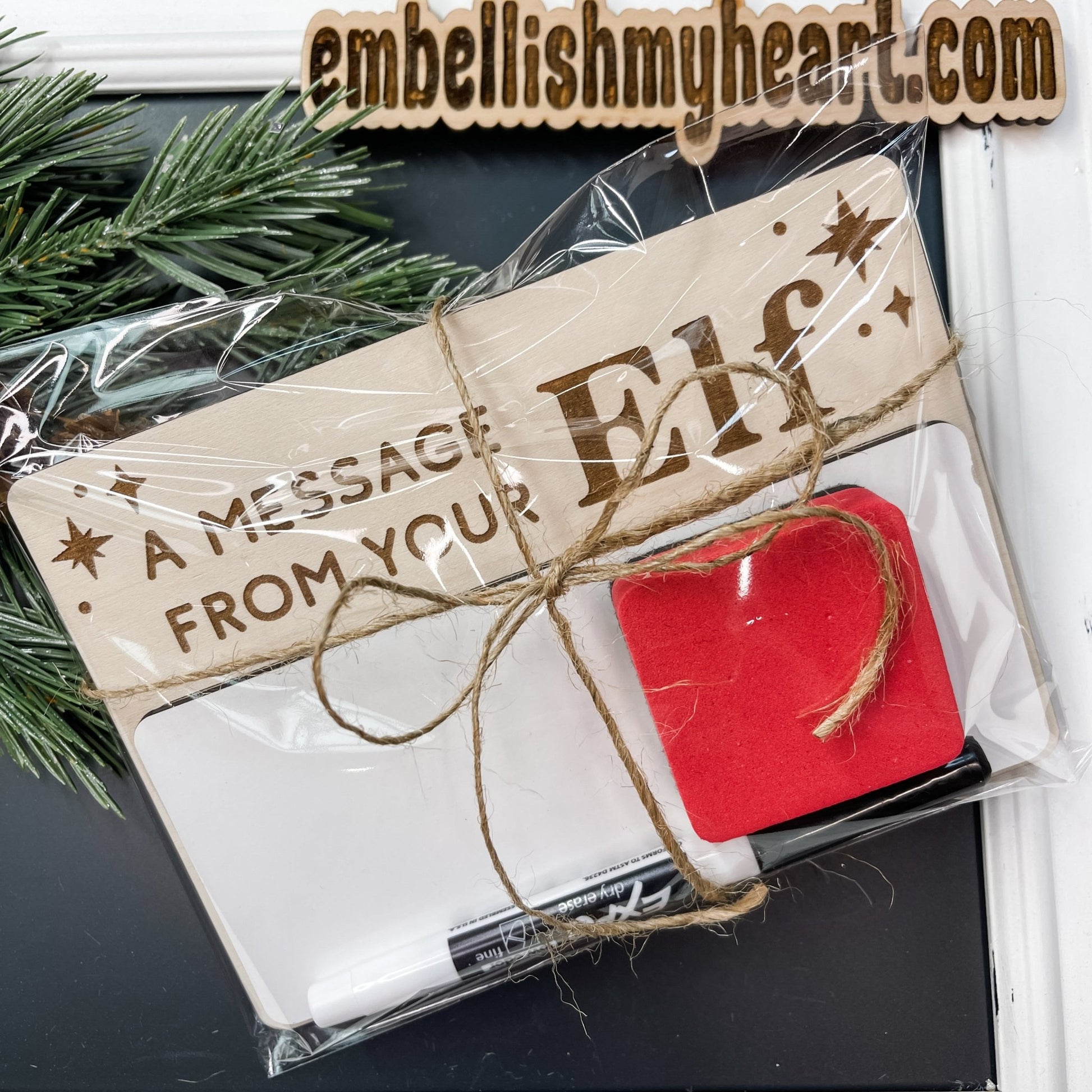 Elf Message Board, Dry Erase - Embellish My Heart