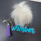 Keychain Pom Pom Tassle Personalized - Embellish My Heart