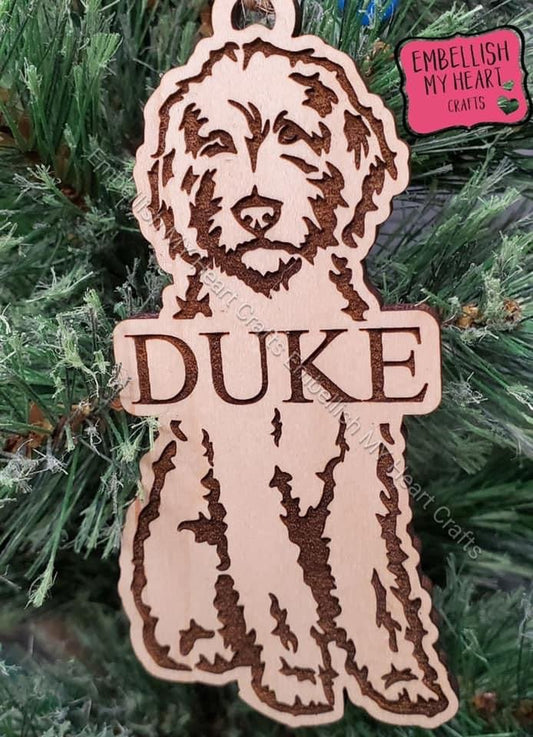 Labradoodle Personalized Ornament - Embellish My Heart Crafts