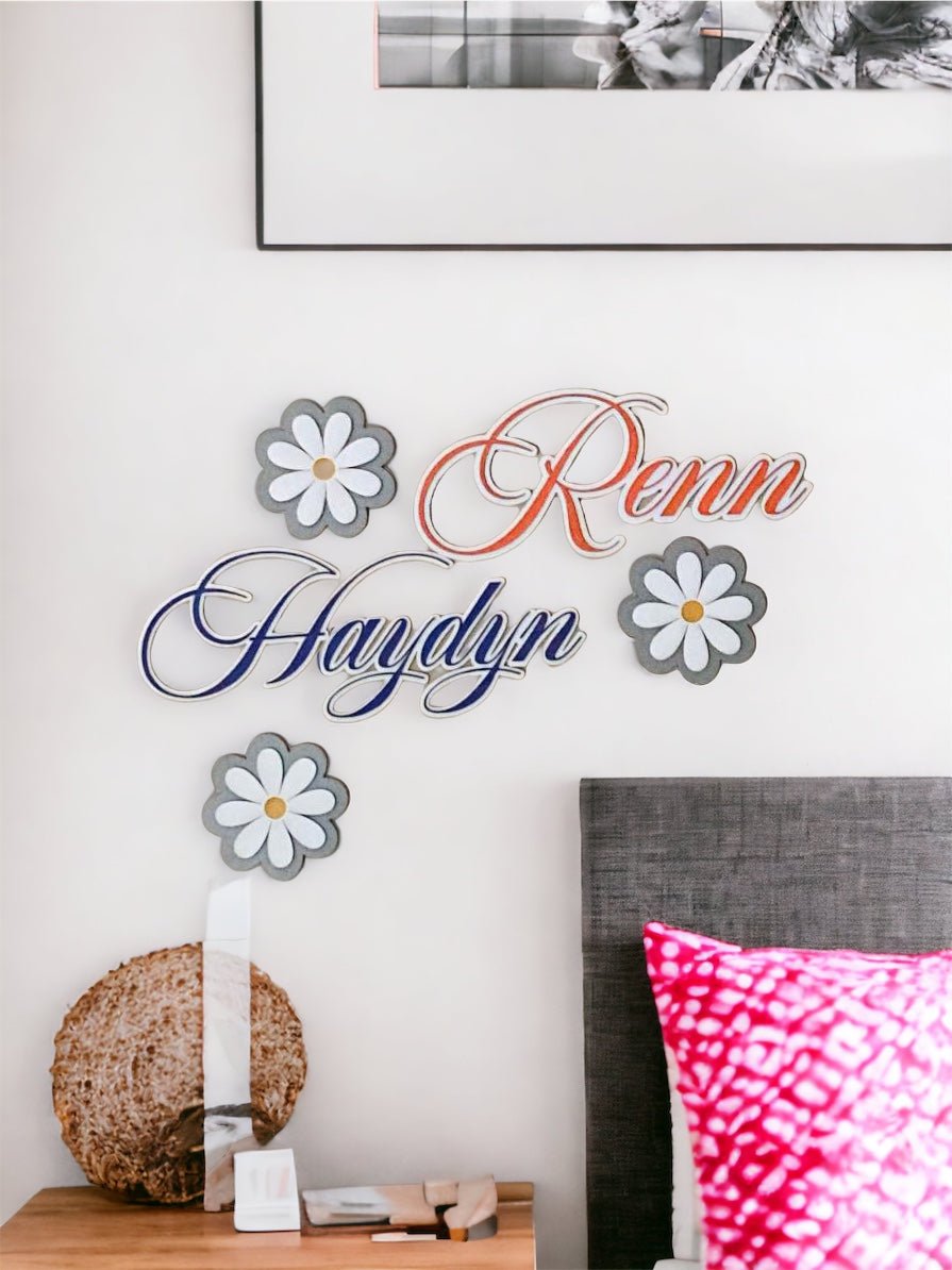 Nursey Name, Wall Decor, Custom Name Cutout - Embellish My Heart