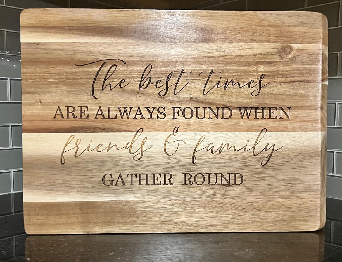 Serving Board, Cutting Board, Serving Tray, Charcuterie board, Closing Gift, Wedding Gift - Embellish My Heart