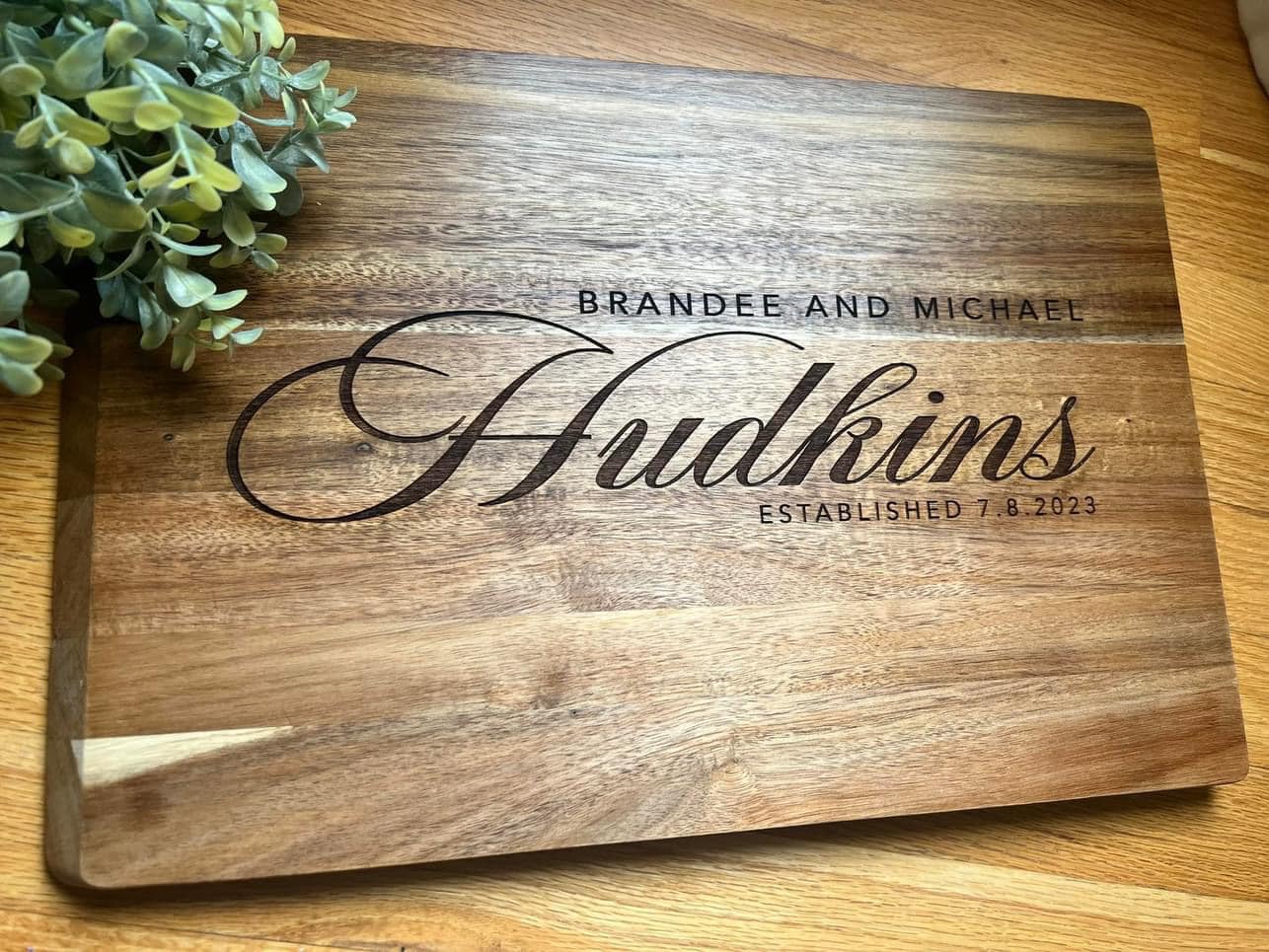 Serving Board, Cutting Board, Serving Tray, Charcuterie board, Closing Gift, Wedding Gift - Embellish My Heart