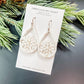 Snowflake Teardrop Acrylic Dangle Earrings - Embellish My Heart