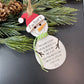 Snowman Height Ornament, Child’s Growth Ornament - Embellish My Heart