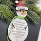 Snowman Height Ornament, Child’s Growth Ornament - Embellish My Heart