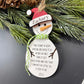 Snowman Height Ornament, Child’s Growth Ornament - Embellish My Heart