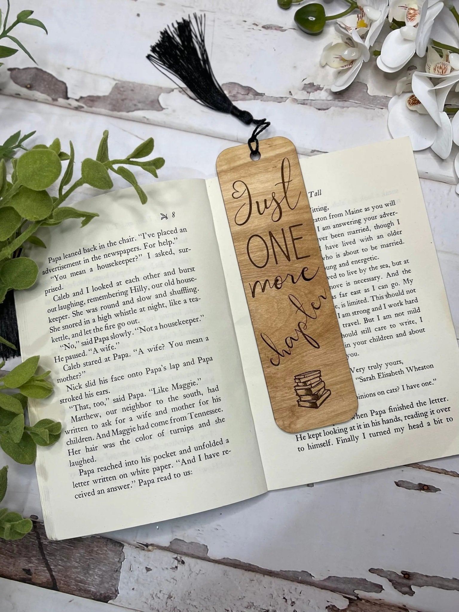 Wood Engraved Bookmarks, Book, Reading, Book Nerd, Read, Mom, Mama, I love you, Book Mark - Embellish My Heart Crafts